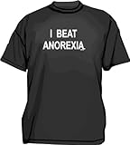 I BEAT ANOREXIA Logo Men's Tee Shirt in 12 colors Small thru 6XL