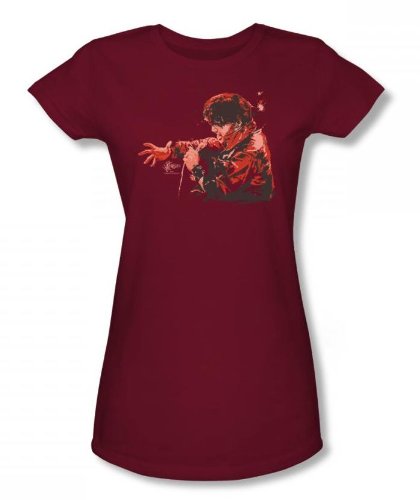 Elvis - Red Comeback Juniors T-Shirt In Cardinal, Size: X-Large, Color: Cardinal