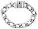 Gent's Sterling Silver 1/2 (12 mm) Wide, Hand Made Cuban Link Bracelet,