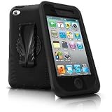iSkin touch Duo Silicone Skin + Belt Clip for iPod touch (4th gen.), Puma Black