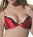 Jezebel Women's Satin Doll Push-Up Bra,Scarlet,38A