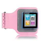 APPLE IPOD NANO 6TH GENERATION SPORTS ARMBAND / JOGGING ARMBAND / CASE / COVER – LIGHT PINK PART OF THE QUBITS ACCESSORIES RANGE Guide