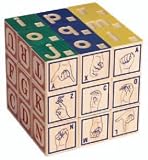 from iAuctionShop Set of 27 Braille and Sign Language Blocks - embossed wood with non-toxic inks