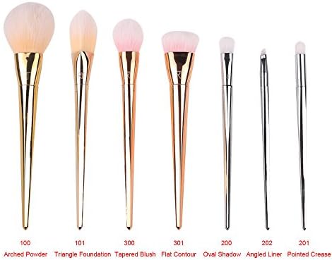 Professional Brushes Set Real Brush Organizer Travel Bag Techniques Real Eye Full Bold Metals Collection Fashion and Luxury Make up Brush 1Set=7piece