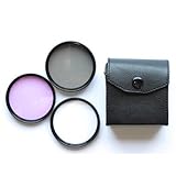 55mm 3-Pc Filter Kit (CPL, UV, FLD) For Sony A100 A200 A230 A300 A330