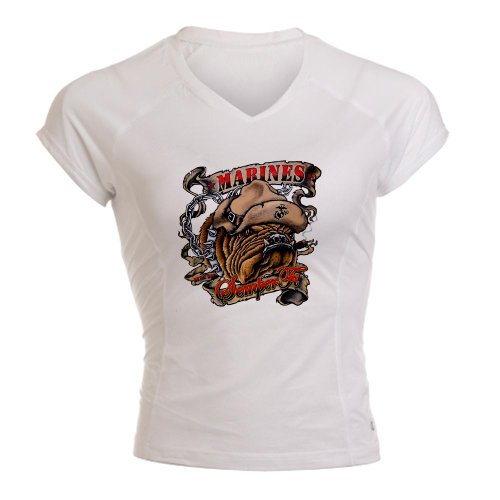 Artsmith, Inc. Women's Sports T-Shirt US Marines Semper Fi Devil Dog Smoking - 3X