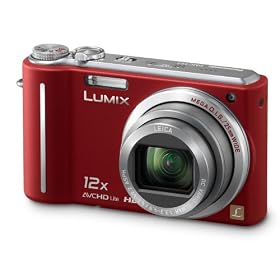 Panasonic Lumix TZ7 Digital Camera - Red (10.1MP, 12x Optical Zoom) 3.0 inch LCD