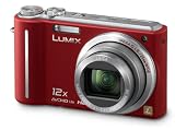 Panasonic Lumix TZ7 Digital Camera - Red (10.1MP, 12x Optical Zoom) 3.0 inch LCD