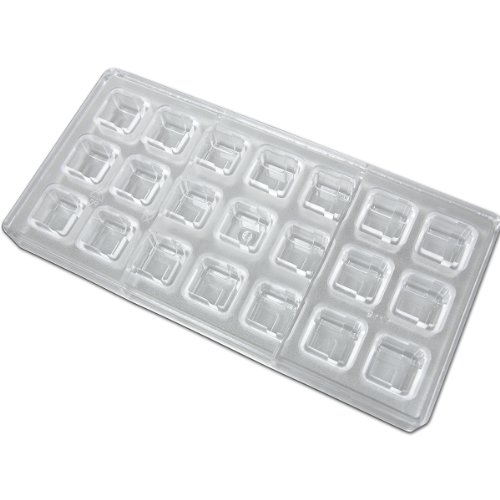 Fat daddio s square gift box polycarbonate candy mold 2…