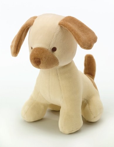 Gaiam Organic Cotton Puppy Dog Stuffed Animal – Natural Cotton Fill – Low impact dyes – Eco Baby Gift