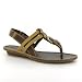 Timberland Greenside Thong Brown Leather Canvas Womens Sandals