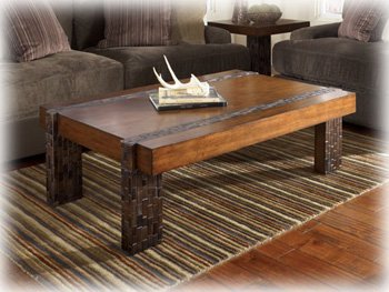 Rustic Medium Brown Cocktail Table