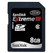 SanDisk Extreme III 8 GB Class 6 SDHC Flash Memory Card SDSDRX3-8192-A21