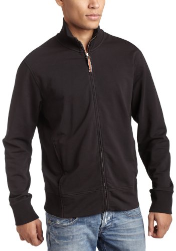 HUGO BOSS  Men’s Mistar French Terry Jacket,Black,Large