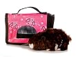 Brown Hamster Fancy Pal Plush Toy with Pet Carrier 8"
