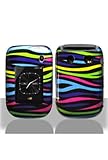 Hard Snap-on Shield With RAINBOW ZEBRA Design Faceplate Cover Sleeve Case f ....