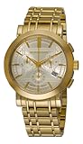 IMAGE OF Burberry Men's BU1757 Heritage Gold-Plated Stainless Steel Gold Chronograph Dial Watch