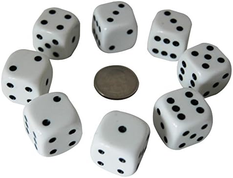 Sage Select 8 LARGE - Dice Set with 4 Four Storage Bags - Easy to Hold - Easy to See
