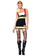 Sexy Fire Fighter Costume Girl Fire Woman Mini Dress Jumper