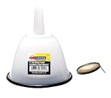 Great Neck OEM 87001 5-Inch Anti-Splash Funnel with Filter Screen
