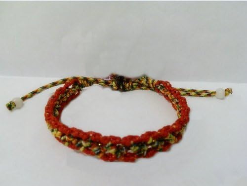 Fashion Weave Starfish Around Starfish Leather Bracelet Lady Woman Wrist Watch + Gift box (Red)