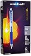 uni-ball Gel RT Retractable Pens, Micro Point, Blue Ink, Pack of 12