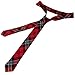 TopTie Unisex Black and Red Plaid Skinny 2