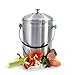 Compost Bin for Kitchen Countertop, Odor Suppressing Pail with Silicone Grip, Lifetime Warranty!