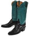 Lucchese Classics 'E2083' Domingo Goat Cowboy Boots Womens - Black