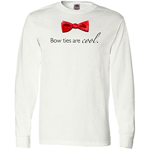 Inktastic Bow ties are cool. Long Sleeve T-Shirts Small White