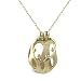 14K Gold 2Parent/4Child Loving Family (R) Pendant