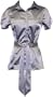 Satin Tie Top Button-Down Junior Plus SIze