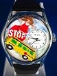 School Bus Driver Silver Watch