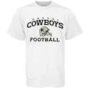 Reebok Dallas Cowboys White Stacked Helmet T-shirt