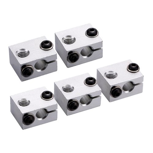 DIAOSnx 5 Pack E3d V6 Aluminum Heat Block for 3D Printer Extruder