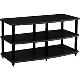 TV Stand - Black Tube - 42 - Black (Black) (22H x 41.5W x 19.5D) by Plateau Corporation