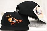 Baltimore Orioles Snapback VINTAGE Black Adjustable Plastic Snap Back Hat / Cap