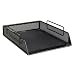 Rolodex 99100 Punched Metal and Wire Mesh Letter Tray, Black