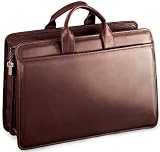 Review Jack Georges  / Jack Georges Platinum Double Gusset Top Zip Leather Business Cases