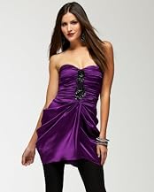 Beaded Bodice Strapless Dress