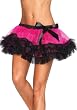 Three Tier Iridescent Petticoat With Satin Bow Accent