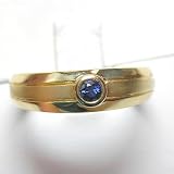 14K Sapphire Man's Ring
