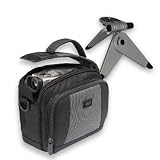 USA Gear Professional Series Photo & Video Bag for Select Olympus Camedi Digital Cameras and Camcorders Includes Bonus Flexible Mini Tripod