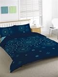 Double Bed Duvet Cover Set Marissa Blue