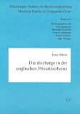 Die discharge in der englischen Privatinsolvenz