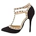 Womens 27-ADORA64 Pointy Toe T Strap High Heel Stiletto Pump Shoes