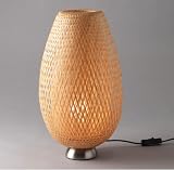 Boja Table Lamp Bamboo Shade Handmade