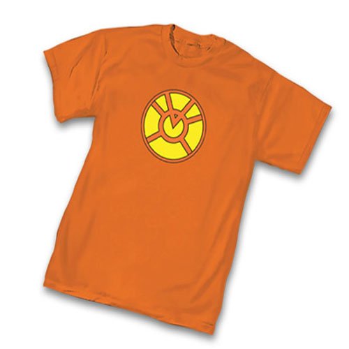  Officially Licensed DC Comics Orange Lantern Symbol T-Shirt