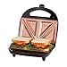 Gotham Steel Nonstick Panini Press Sandwich Maker, 2in1 Breakfast Sandwich Maker Grill / Sandwich Press Grill with Indicator Light, Grilled Cheese Maker Makes 2 Sandwiches with Easy Cut Edges