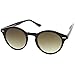 zeroUV - Classic Horn Rimmed Keyhole Nose Bridge P3 Round Sunglasses 46mm